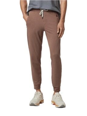 Vuori Ponto Performance Jogger Mens Medium Cardamom brown Heather Soft Lounge